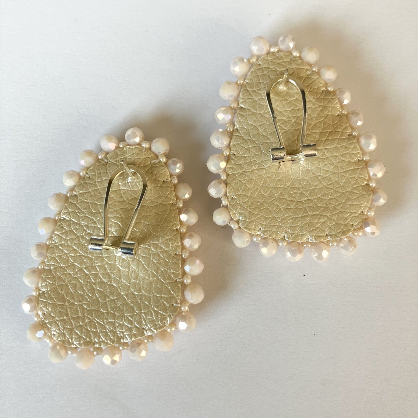 Pink Scolecite Cabochon Earrings
