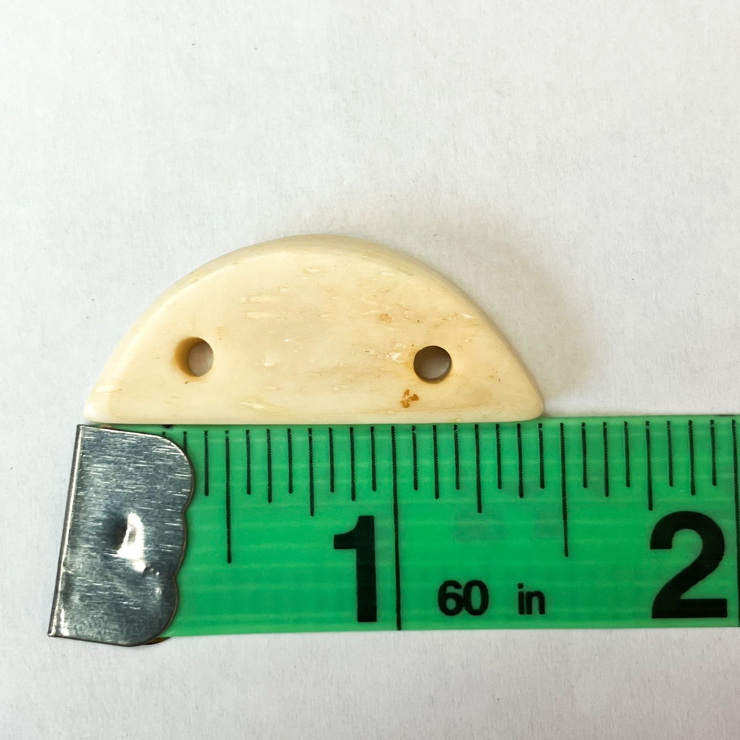 Set of 5 Half-Circle Bone Buttons – 1.5"