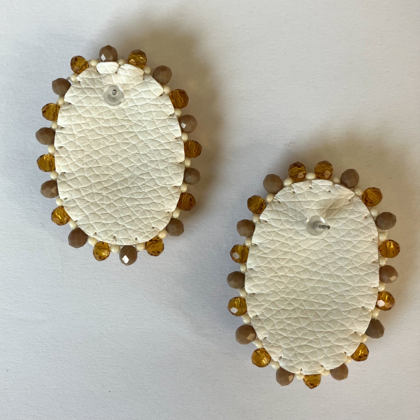Fossilized Coral Beaded Earrings