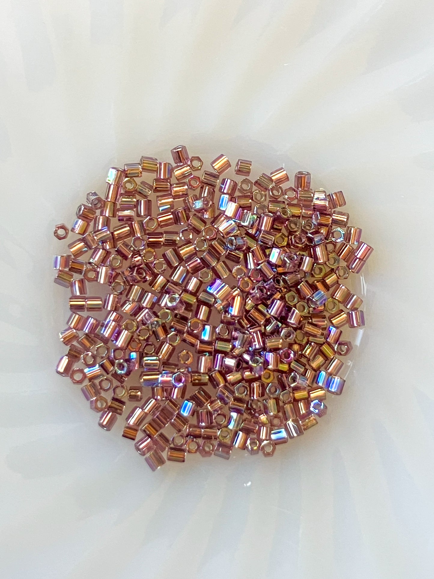 8/0 Hex Cut Beads – Amethyst (6" Tube)