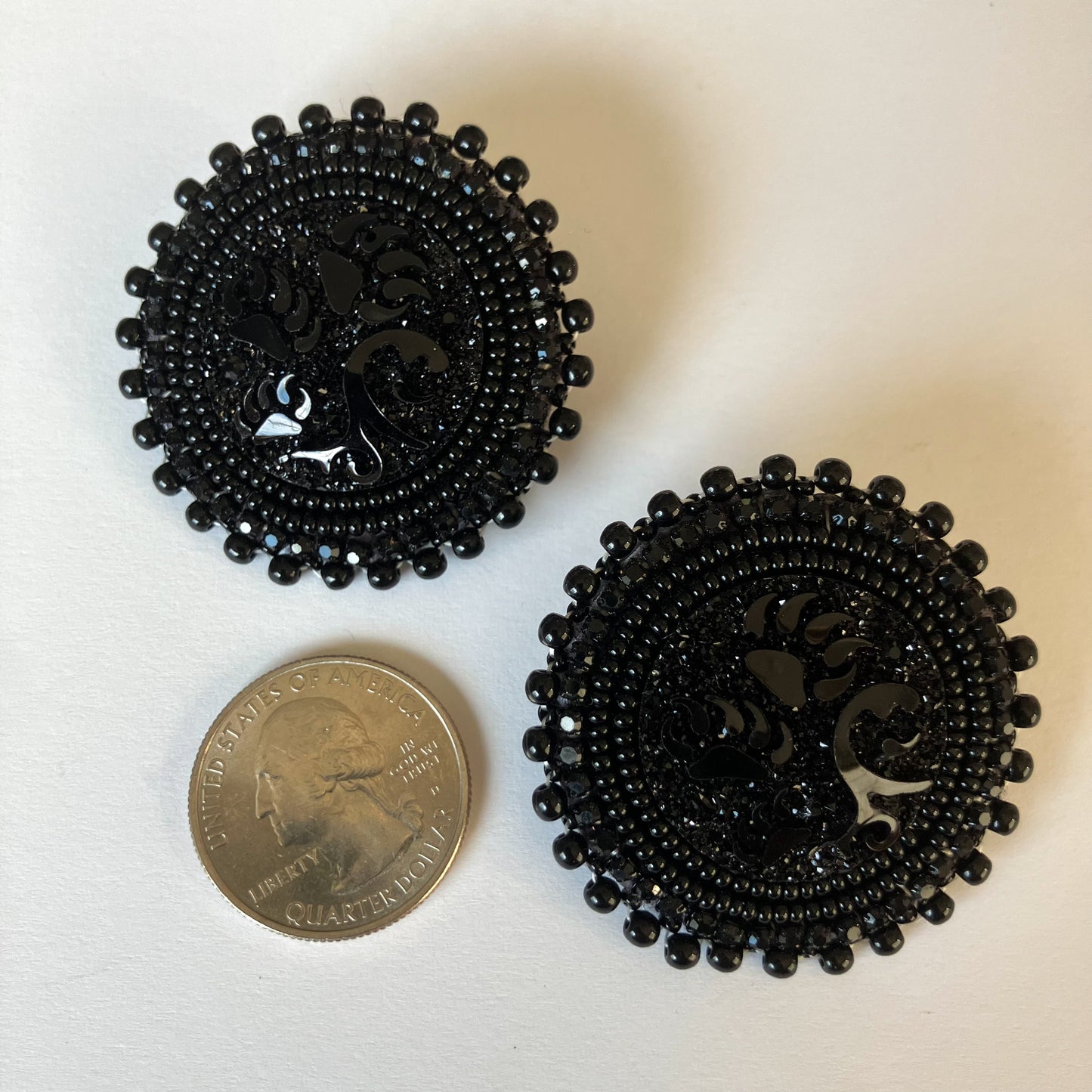 Black Bear Claw Earrings