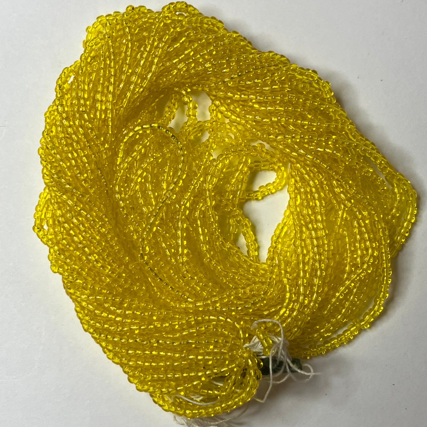 Transparent Yellow 11/0 Bead Hank