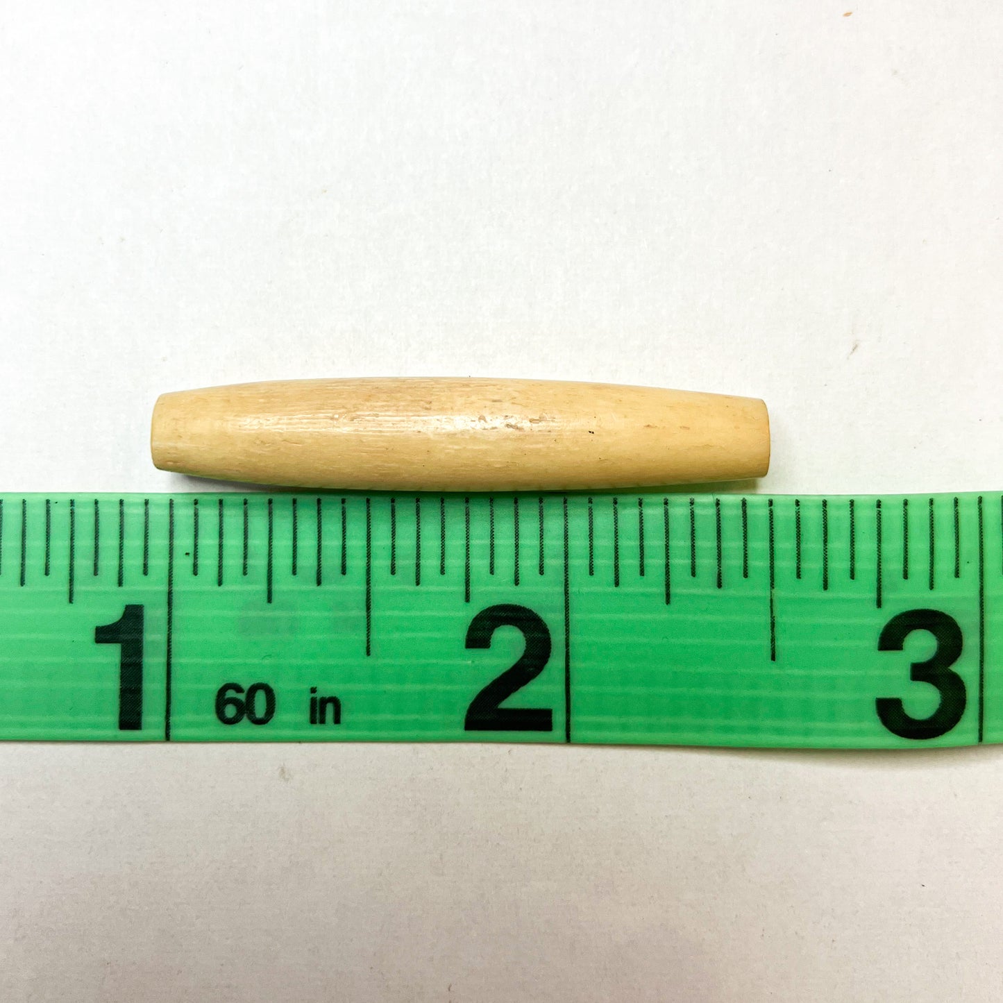 Set of 8 Natural Pipe Bone Beads – 2" Long