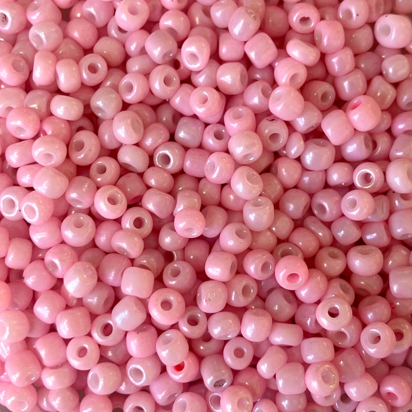 6/0 Opaque Pink Seed Beads ā 50g Bag