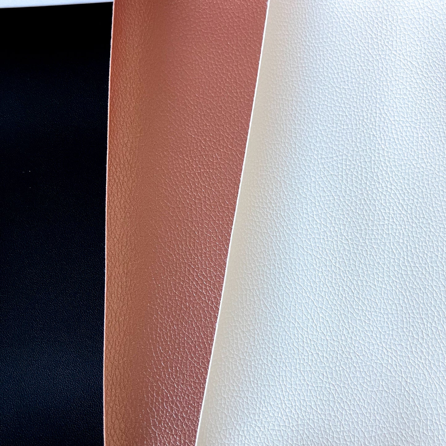 Faux Leather Sheet Set – Rose Gold, White & Black