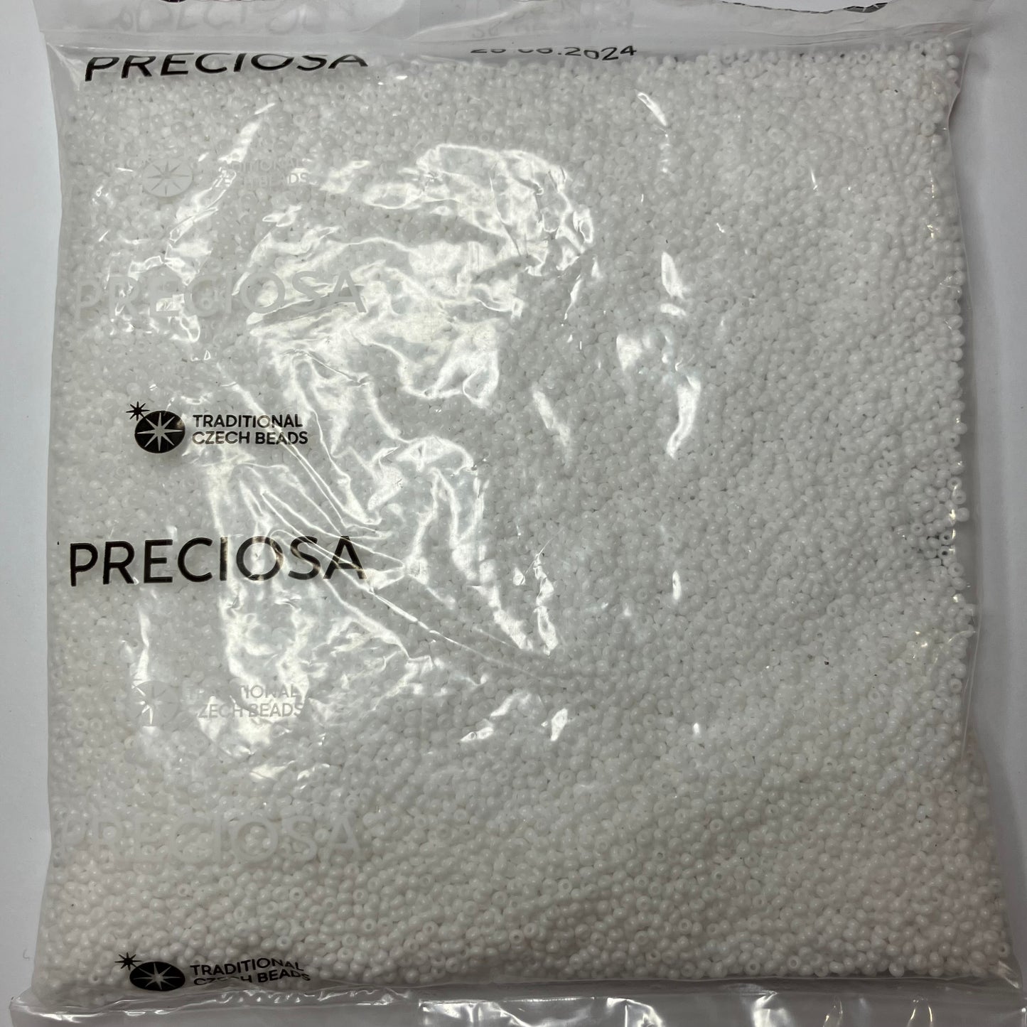 White 11/0 Opaque Seed Beads – 250g Pack