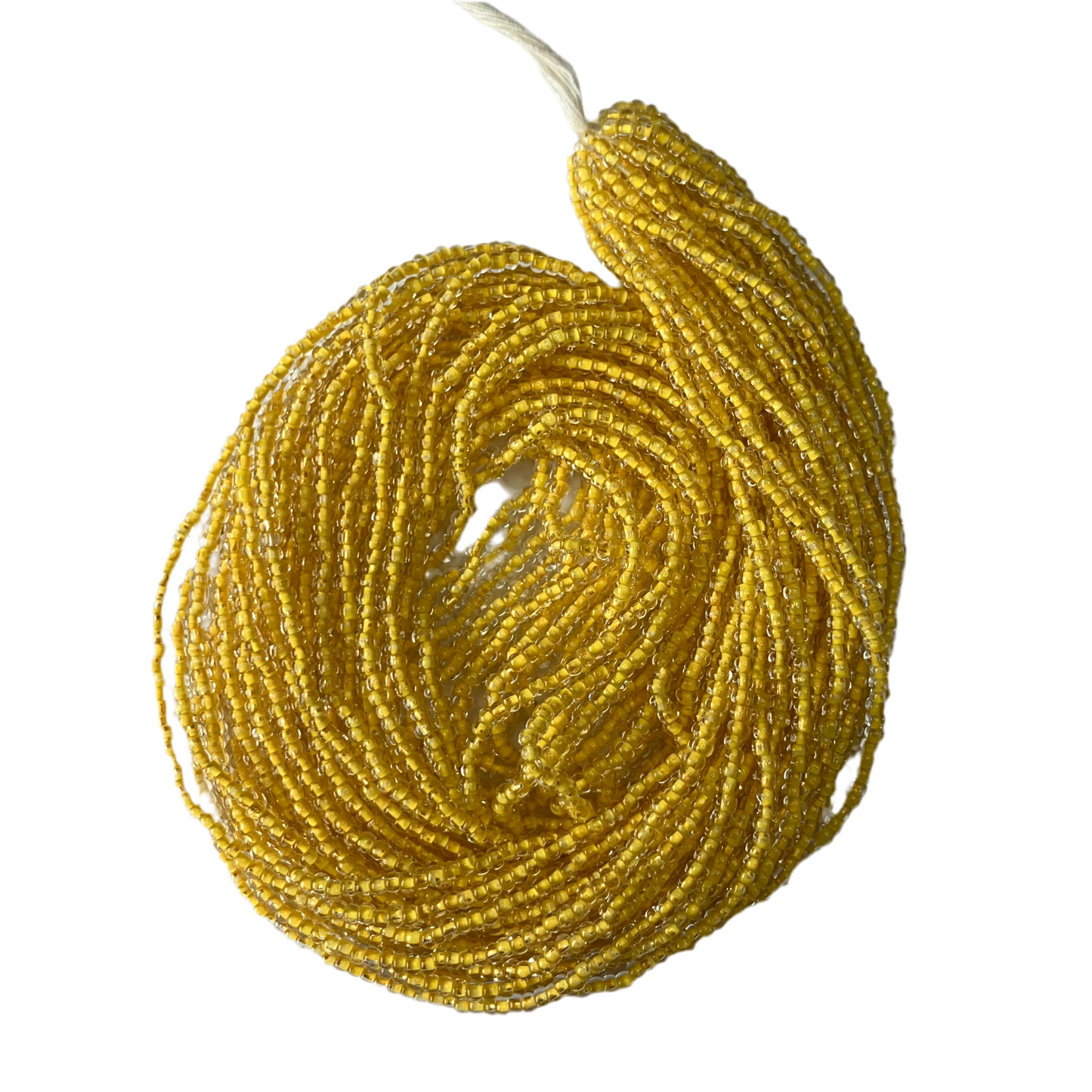 10/0 Color-Lined Yellow Seed Beads – Hank