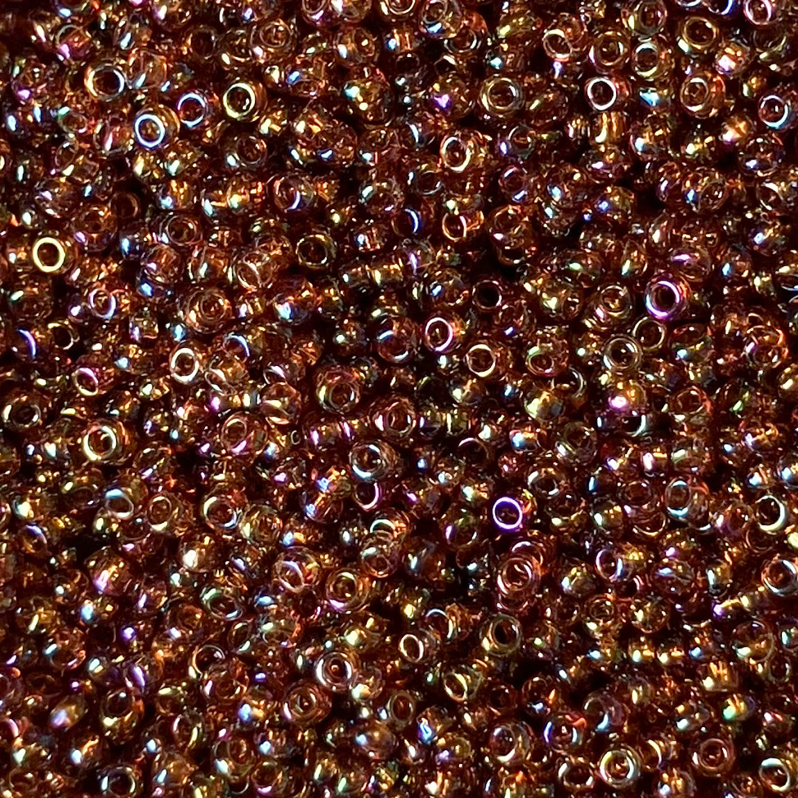 10/0 Transparent Amber Seed Beads ā 50g Pack