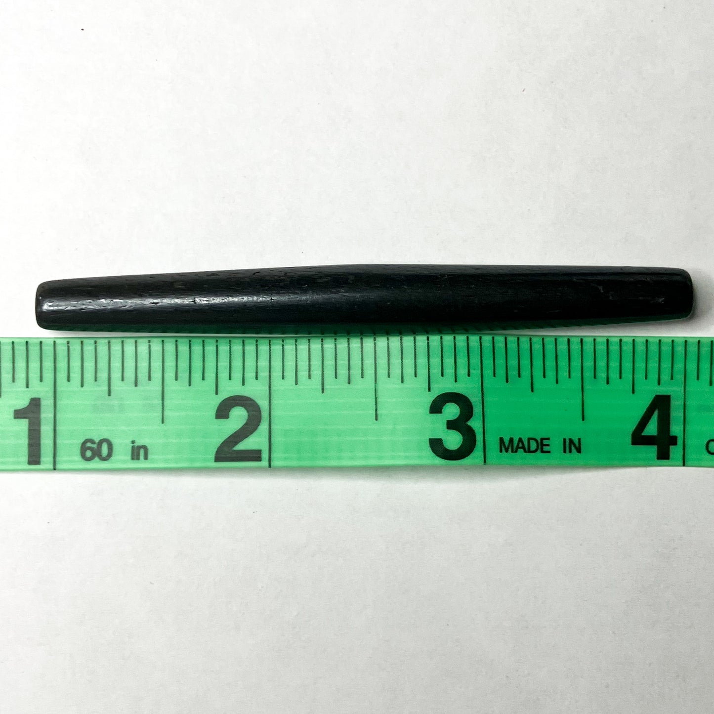 Black Hair Pipe Bone Beads – Pack of 10 (3")