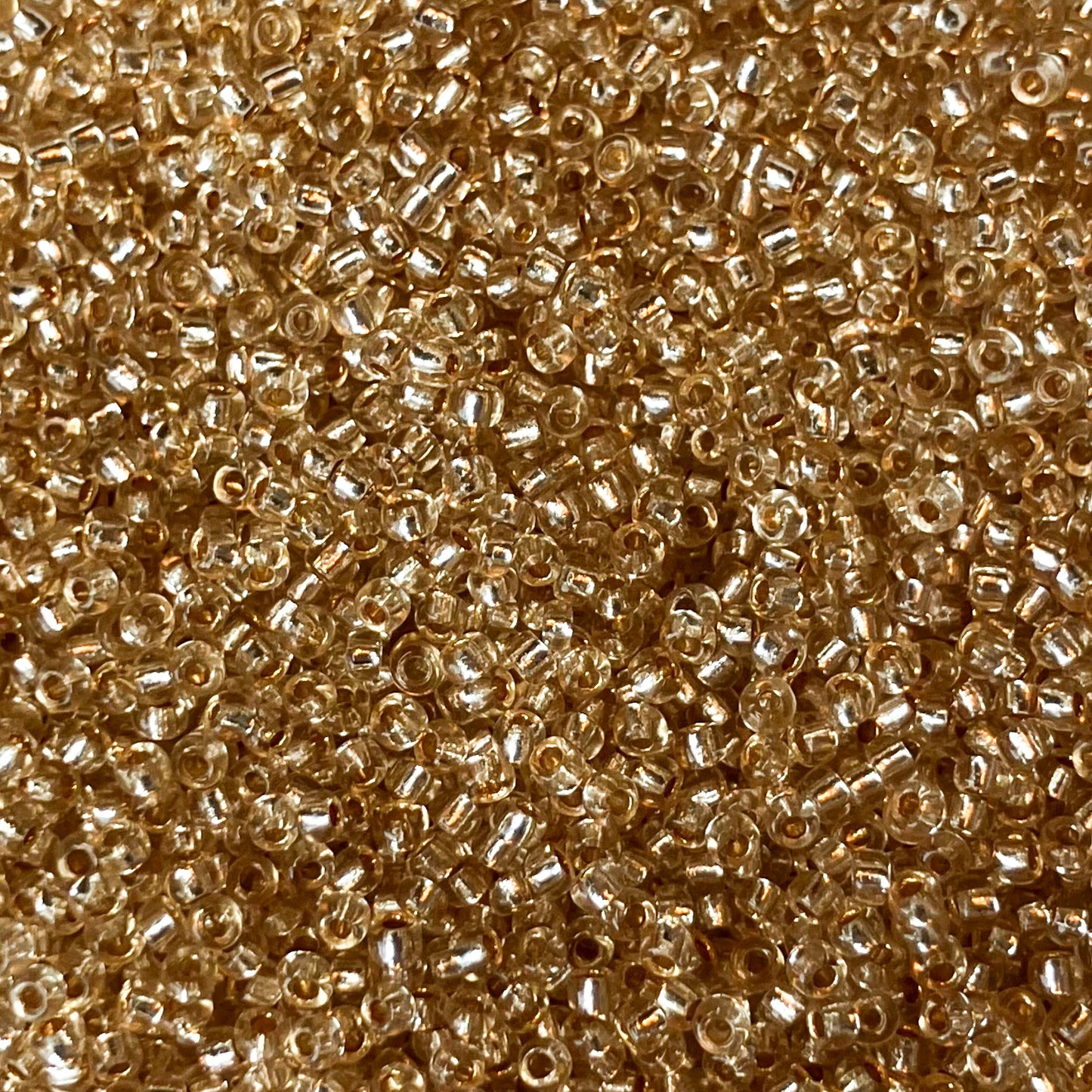 11/0 Silver-Lined Cream Seed Beads – 34g (Approx. 1 Hank)