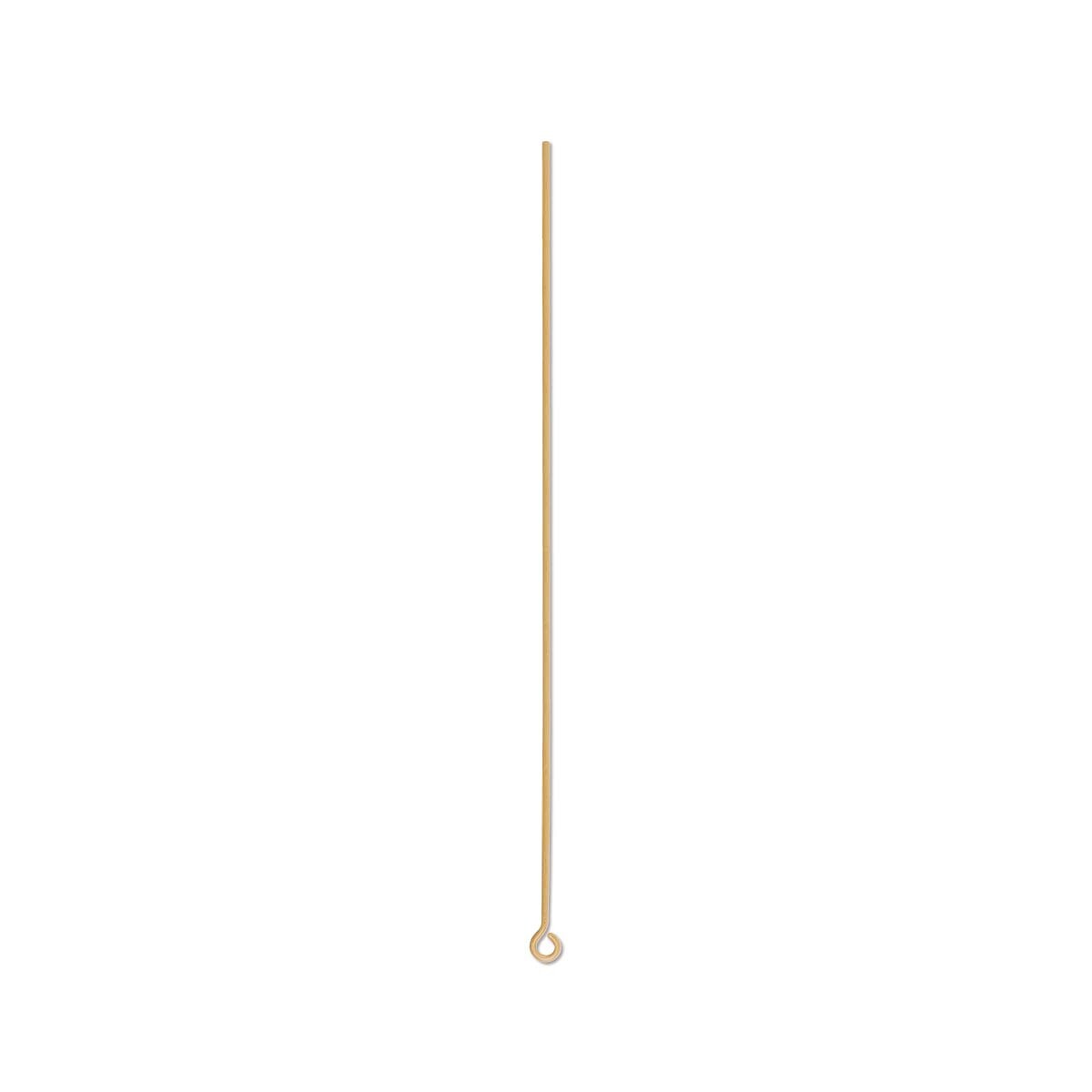 Gold Eyepin – 3in, 21 Gauge (Pack of 25)