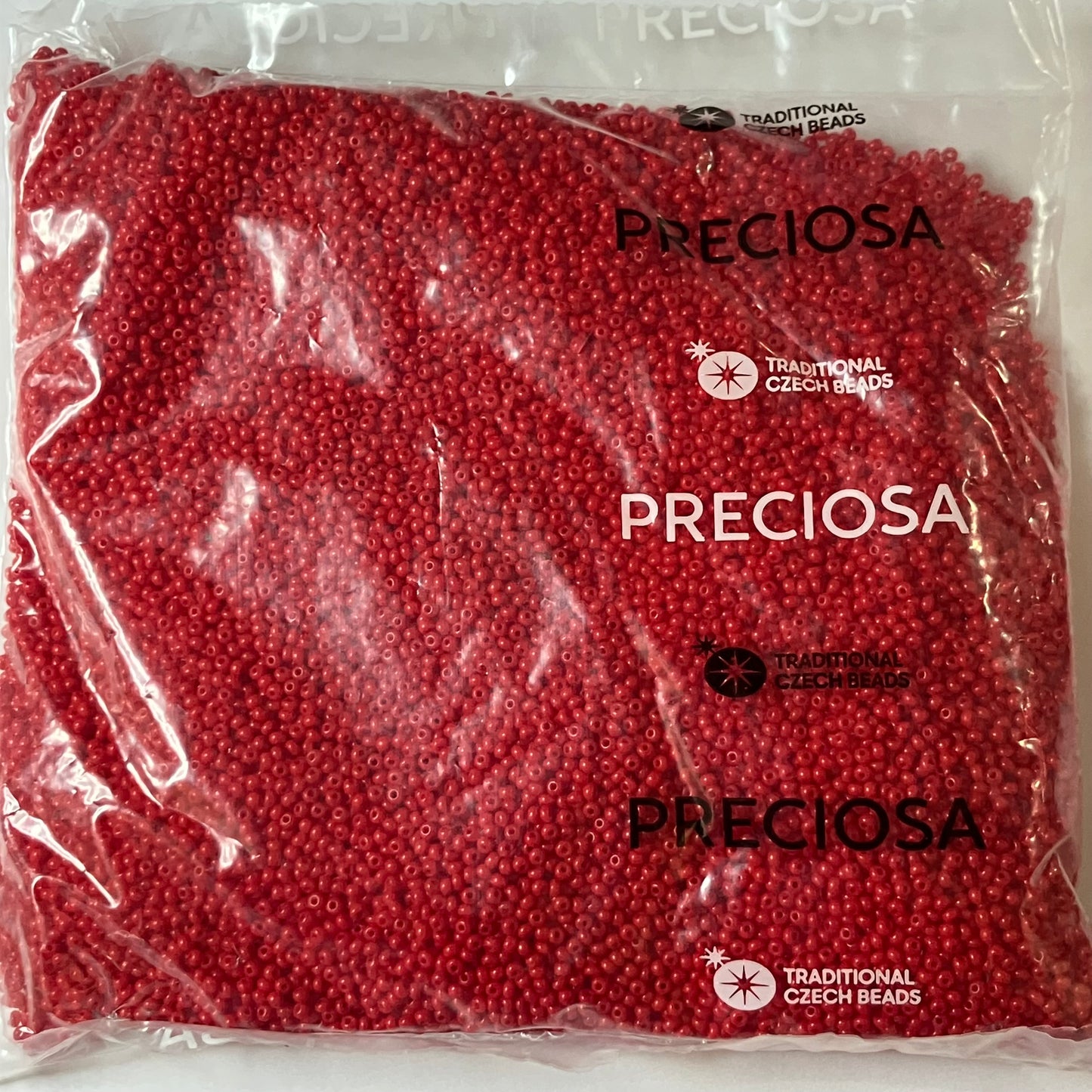 Red 11/0 Opaque Seed Beads – 250g Pack