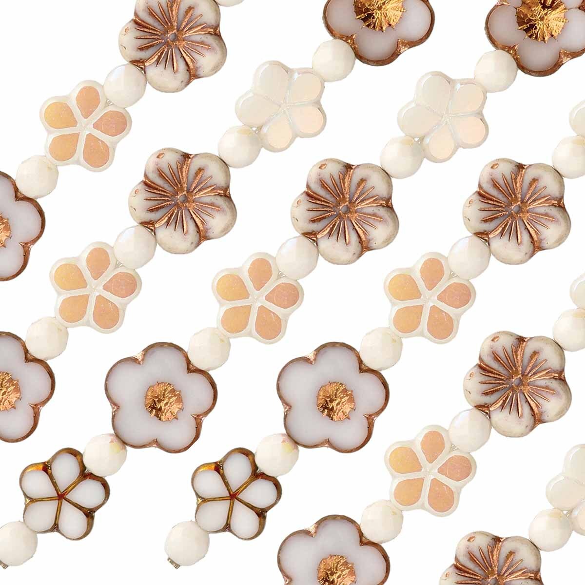 Winter Garden Bead Strand – Czech Glass