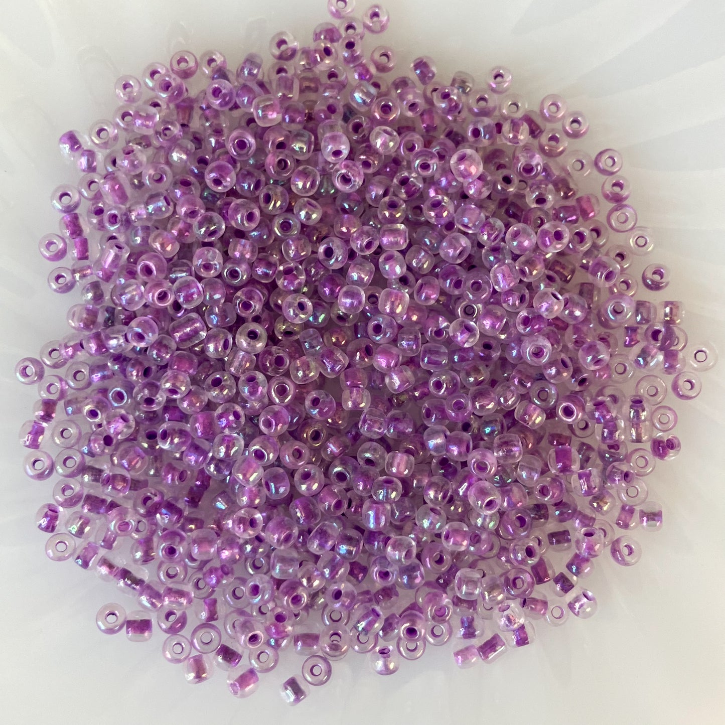 6/0 Purple Color-Lined Seed Beads – 50g Pack