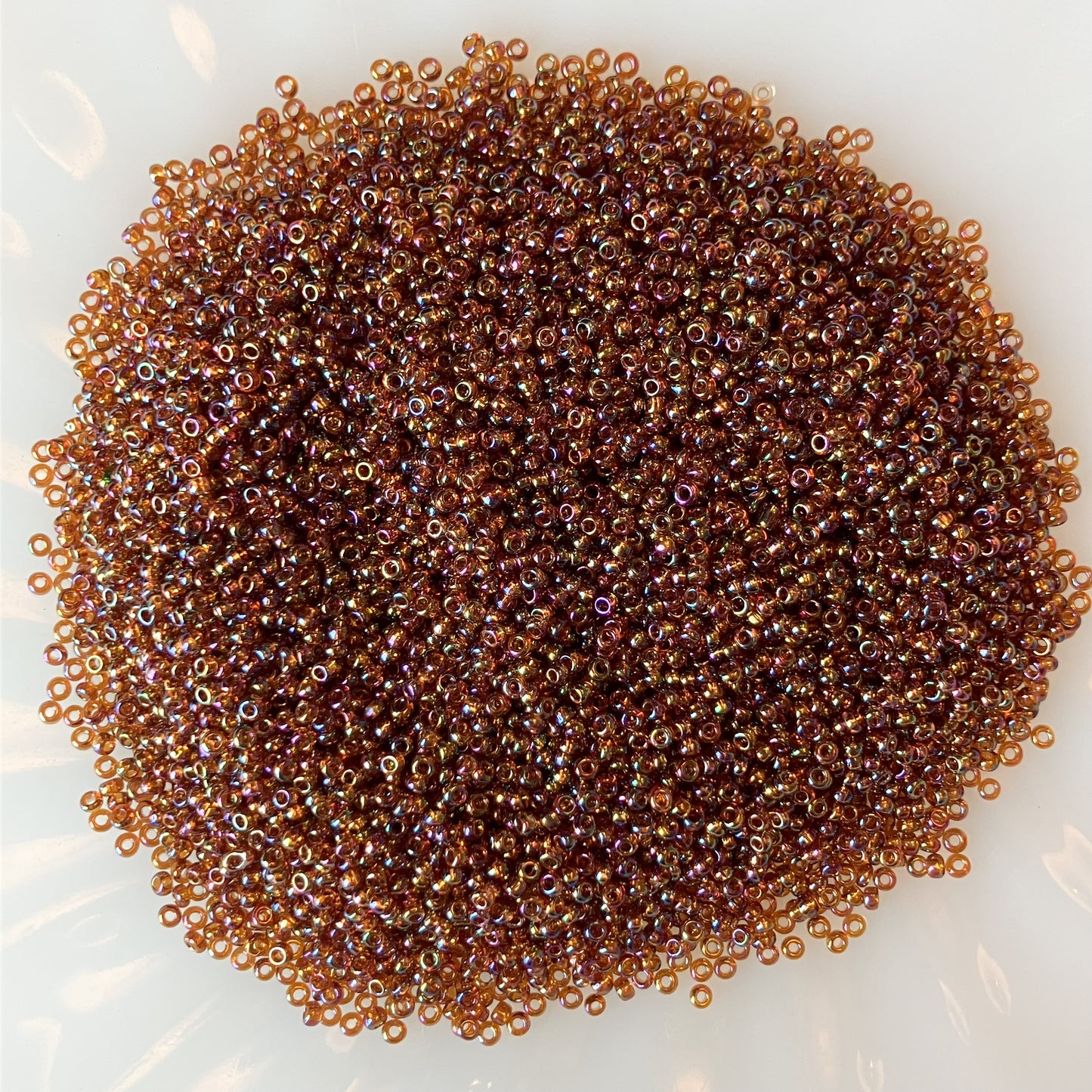 10/0 Transparent Amber Seed Beads – 50g Pack