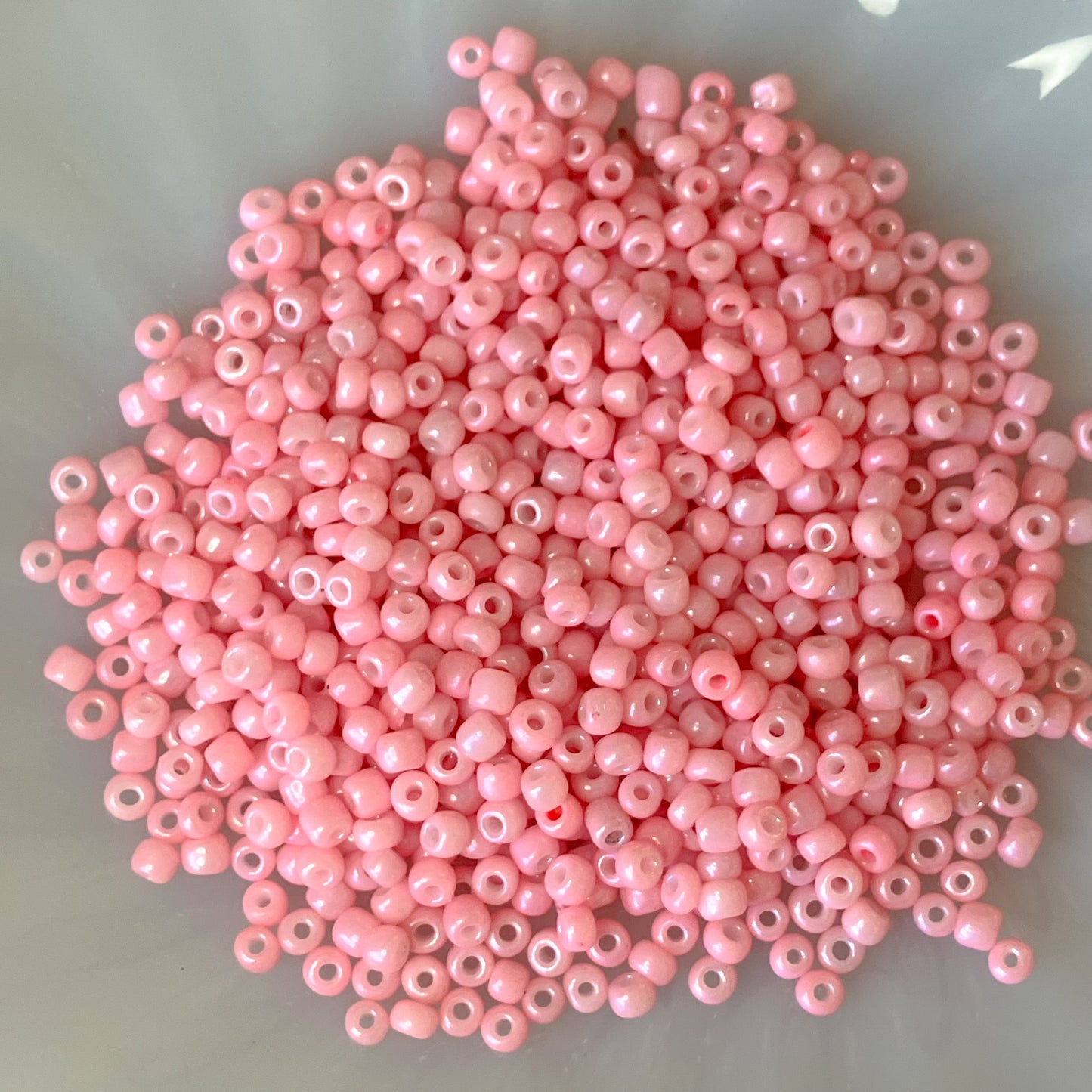 6/0 Opaque Pink Seed Beads – 50g Bag