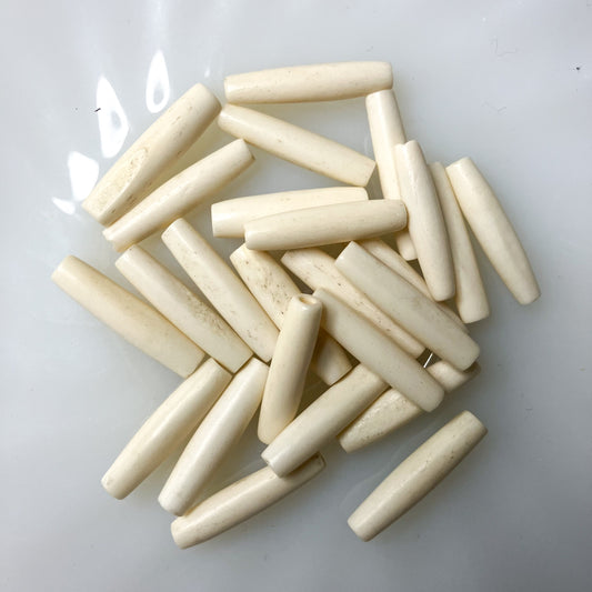 White Bone Beads – Pack of 25 (1")