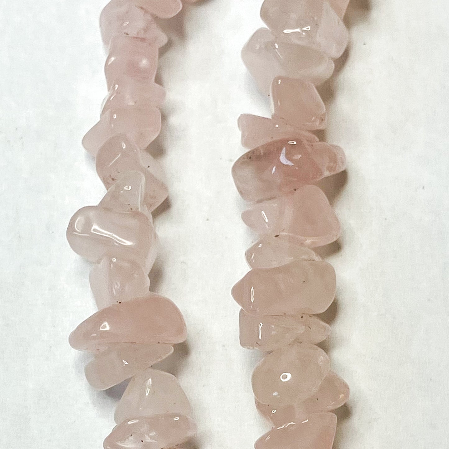 Strand of Rose Quartz Chip Beads