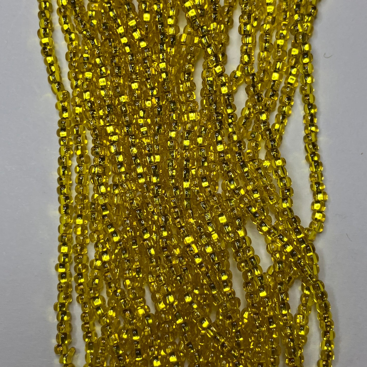 11/0 Silver-Lined Yellow Bead Hank