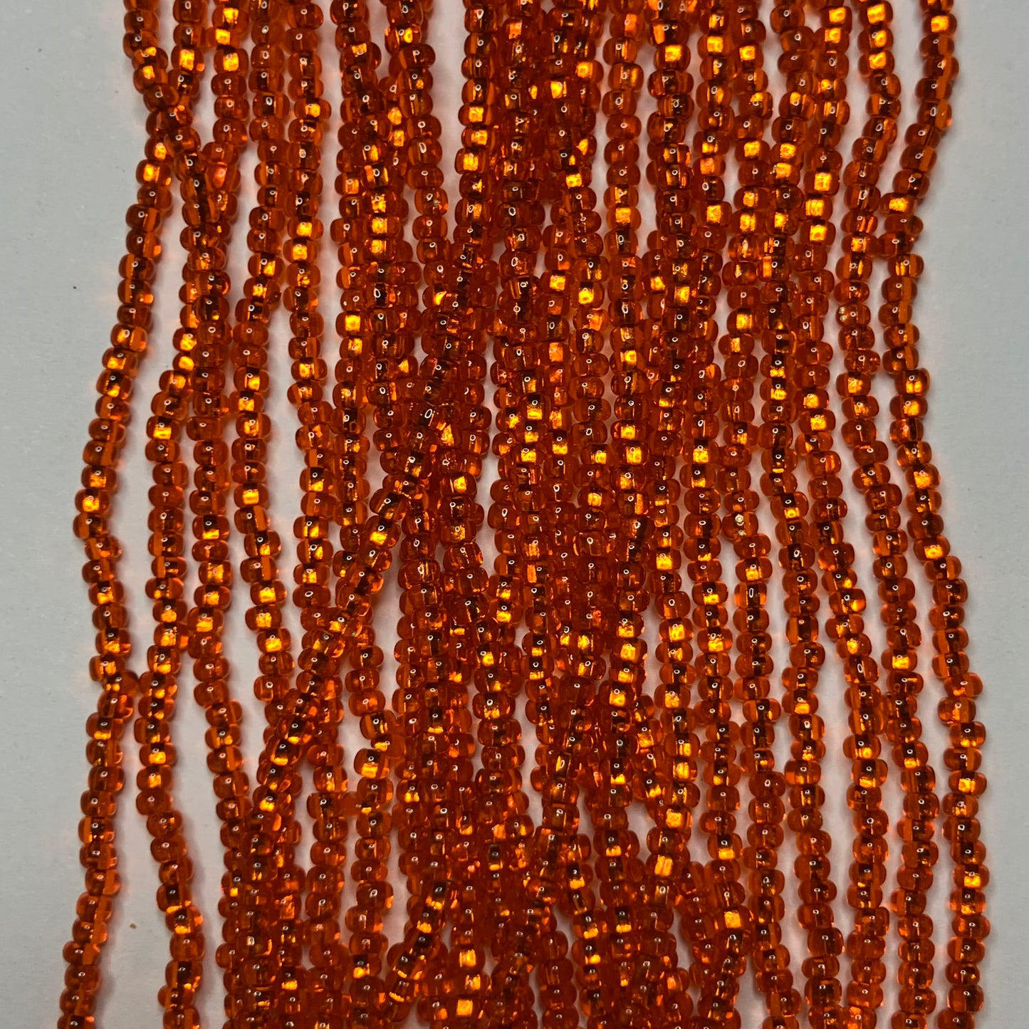 11/0 Silver-Lined Orange Bead Hank