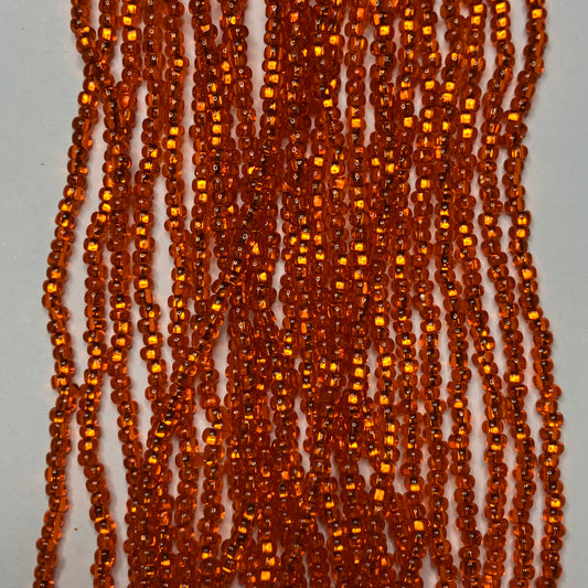 11/0 Silver-Lined Orange Bead Hank