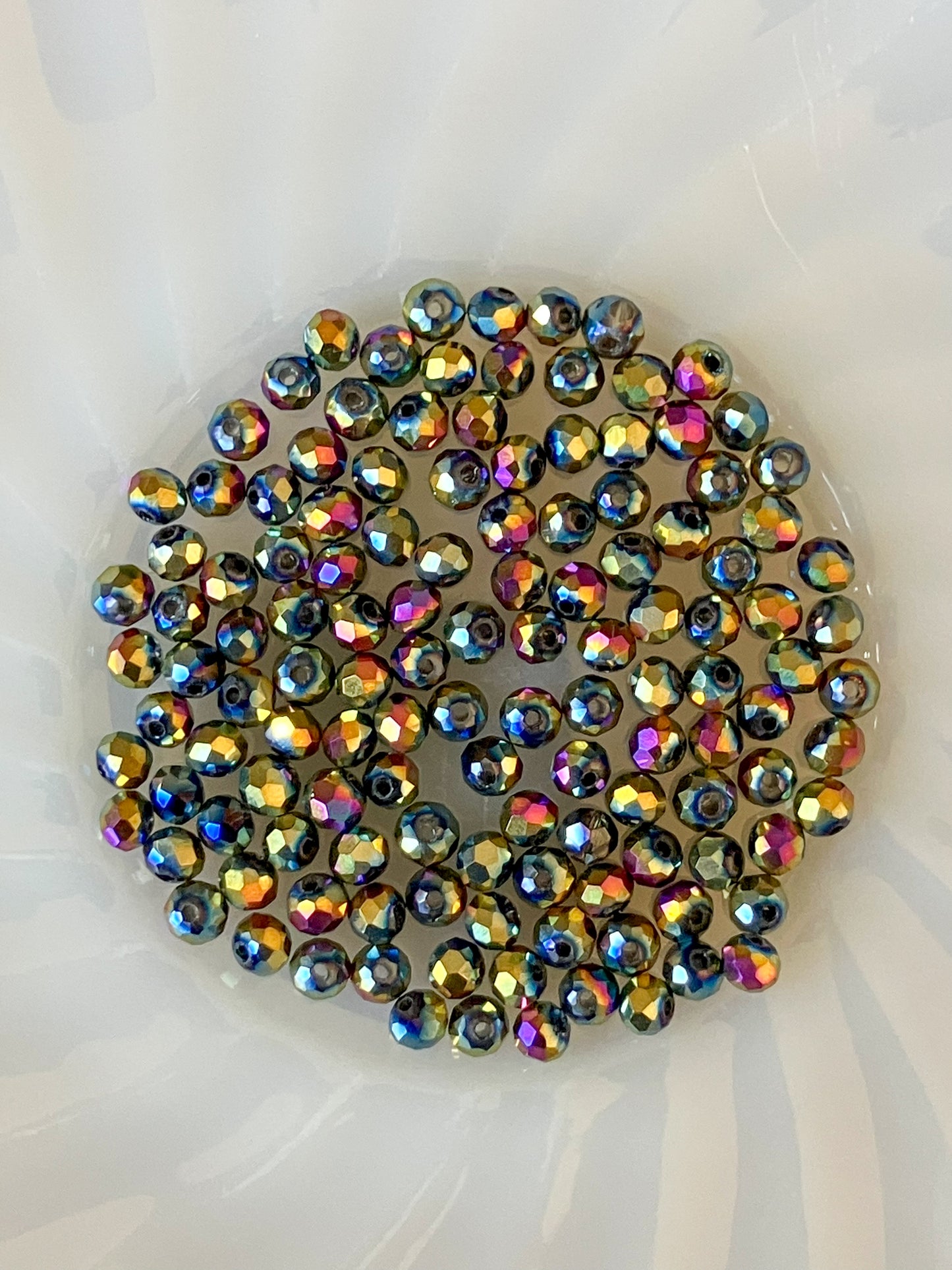 4mm Metallic Multicolored Beads – 6g Pack