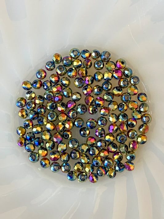 4mm Metallic Multicolored Beads – 6g Pack