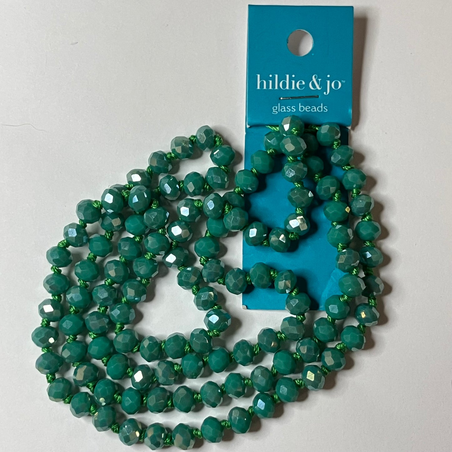 Hildie & Jo 4mm Glass Bead Strand – Teal