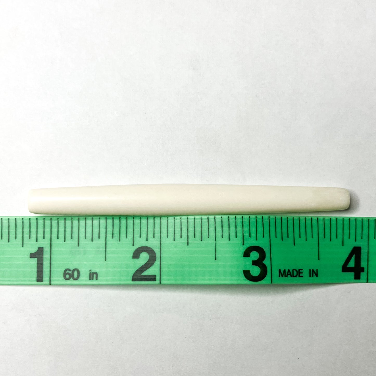 White Hair Pipe Bone Beads – Pack of 10 (3")