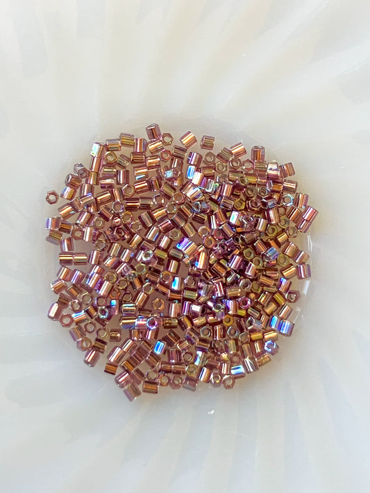 8/0 Hex Cut Beads – Amethyst (6" Tube)