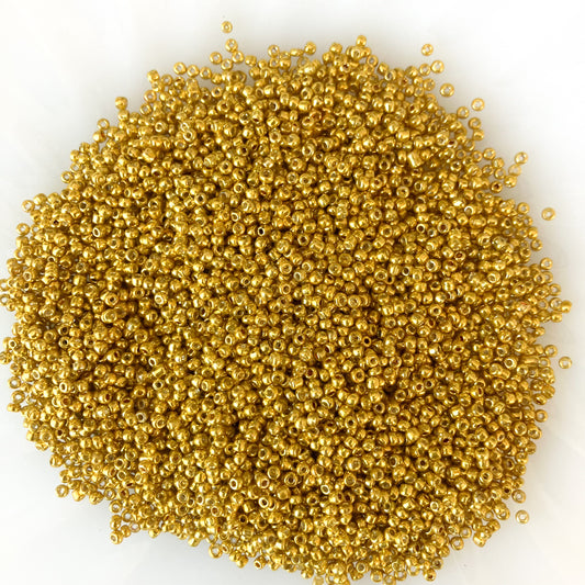 10/0 Gold Seed Beads – 50g and 30g Pack