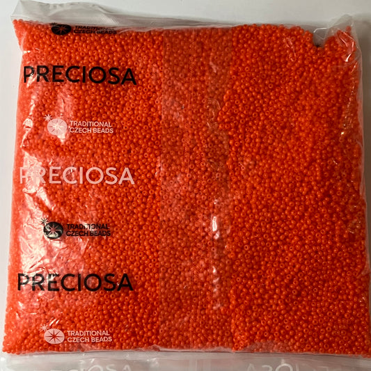 Orange 11/0 Opaque Seed Beads – 250g Pack