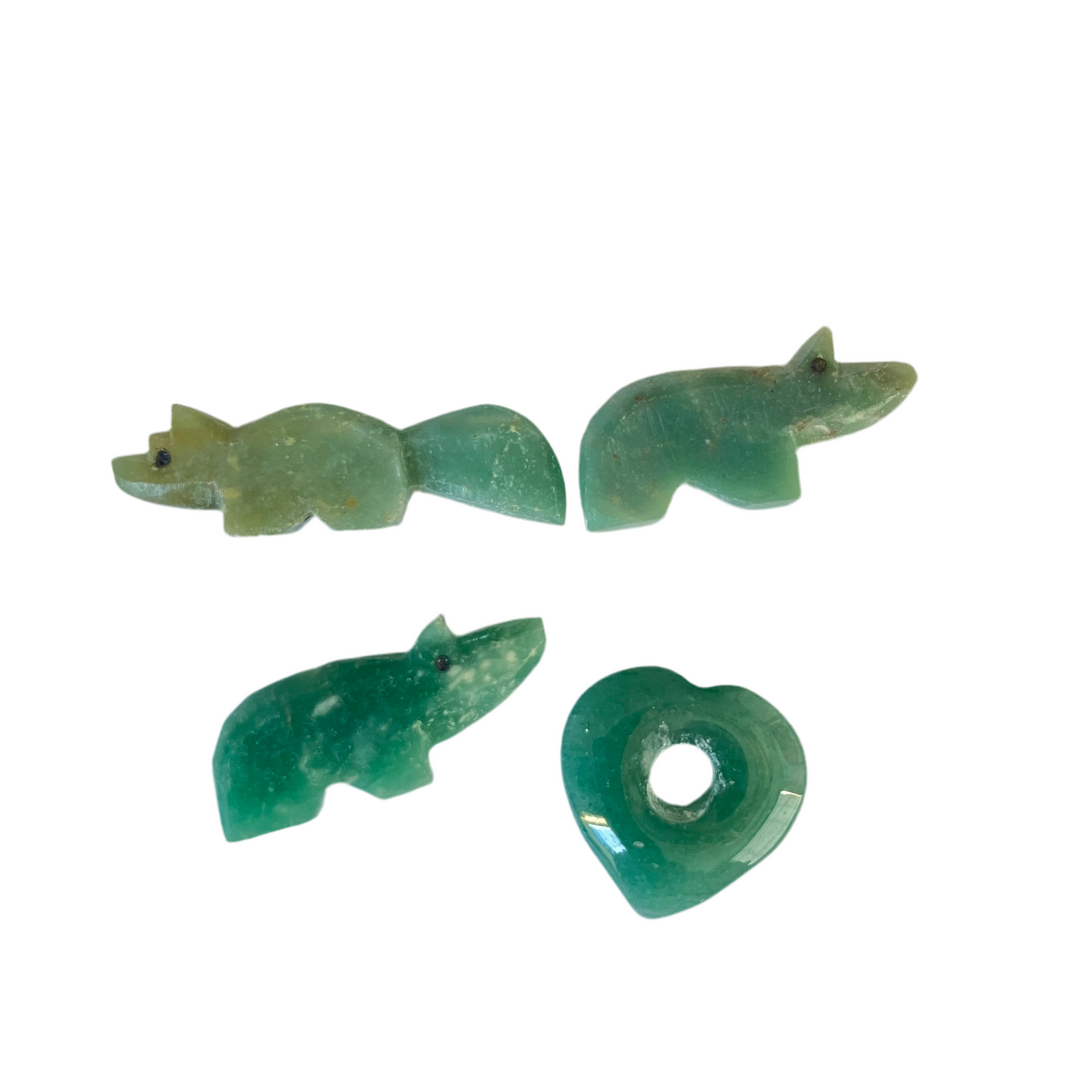 Green Aventurine Stone Beads – 4 Pieces