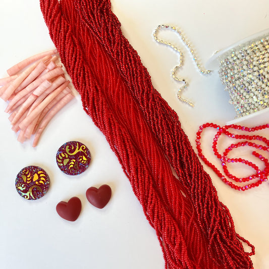 Red Beading Set
