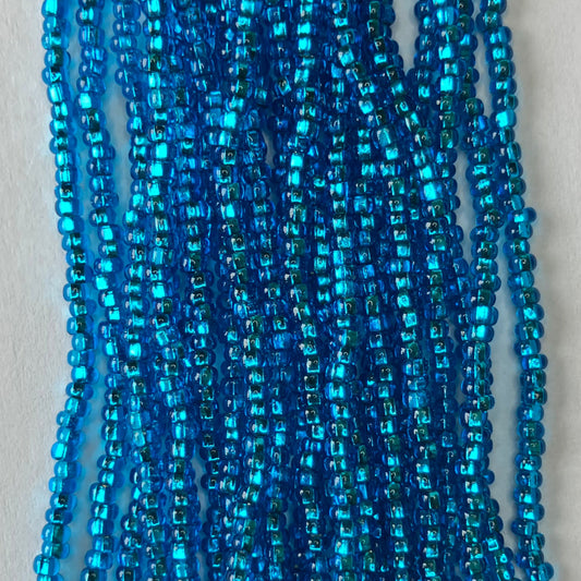 11/0 Silver-Lined Blue Seed Beads – Hank