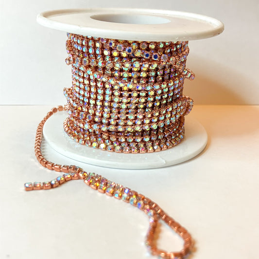 SS6 Pink Crystal Banding – 1 Yard or 10-Yard Roll