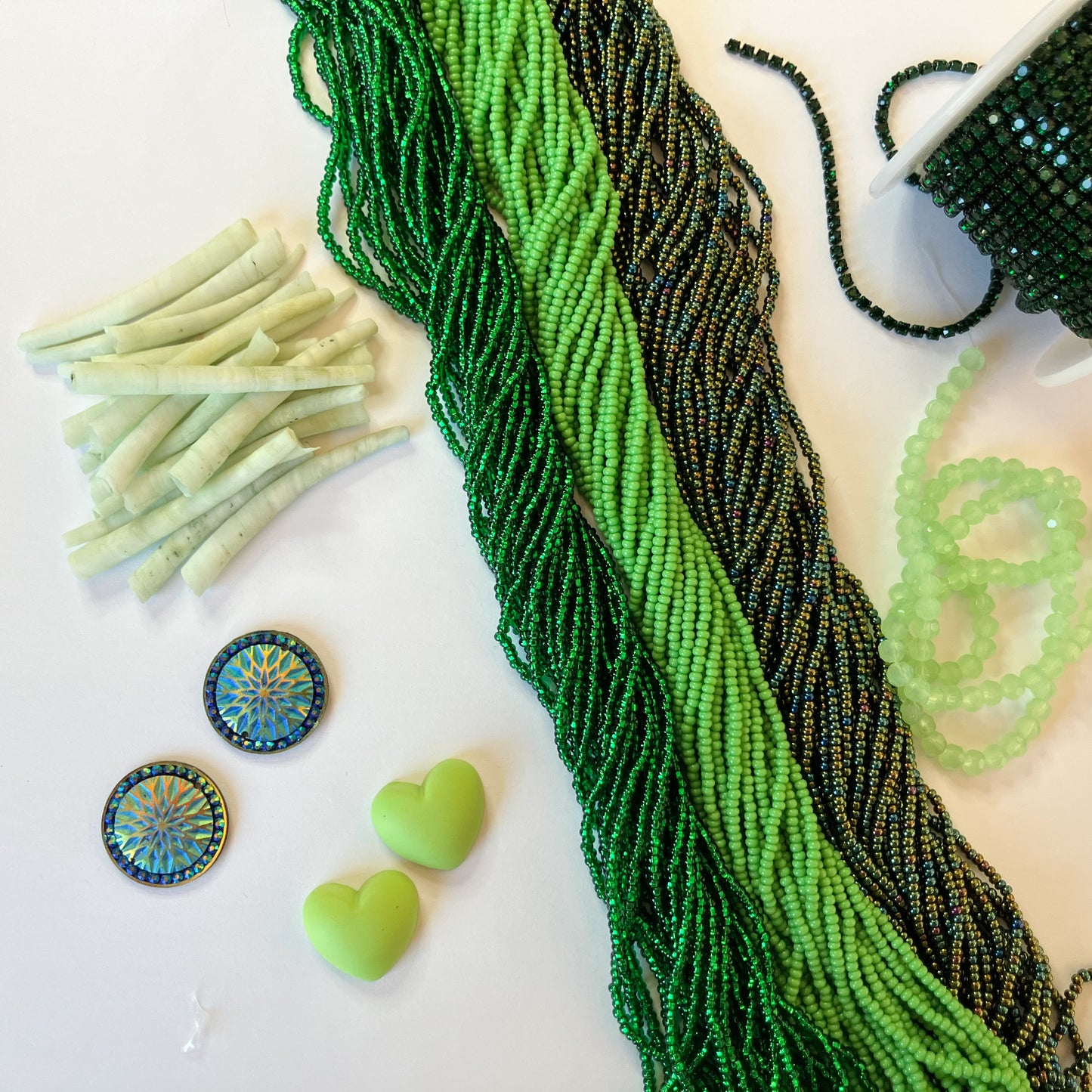 Green Beading Set