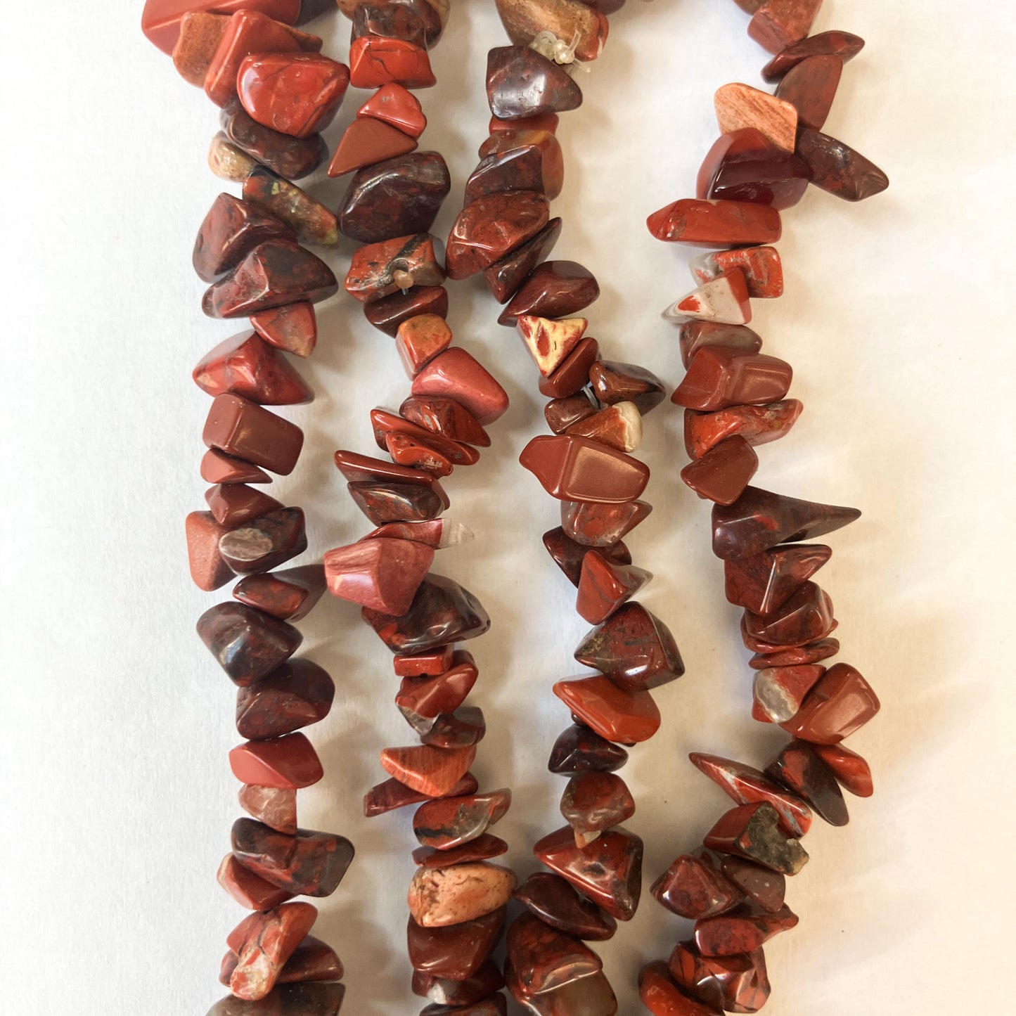 Strand of Red Jasper Chip Beads