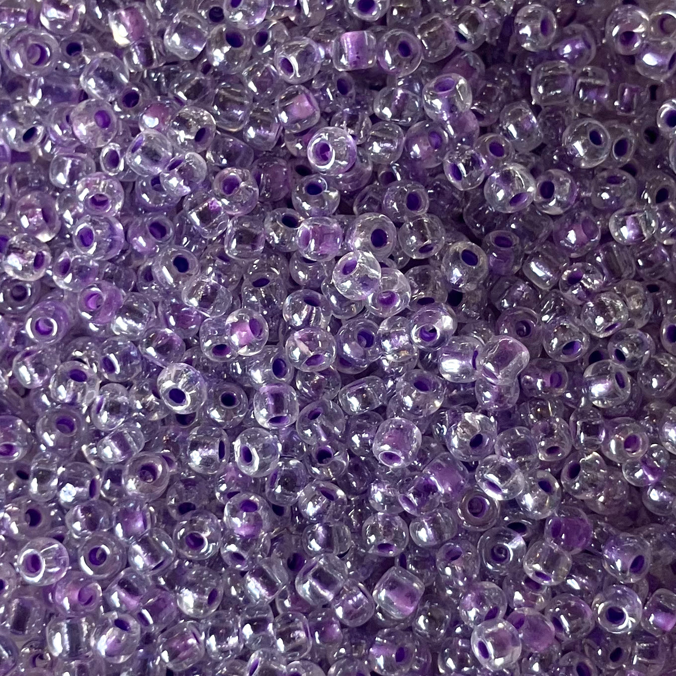 8/0 Purple Color-Lined Seed Beads – 30g & 50g Packs