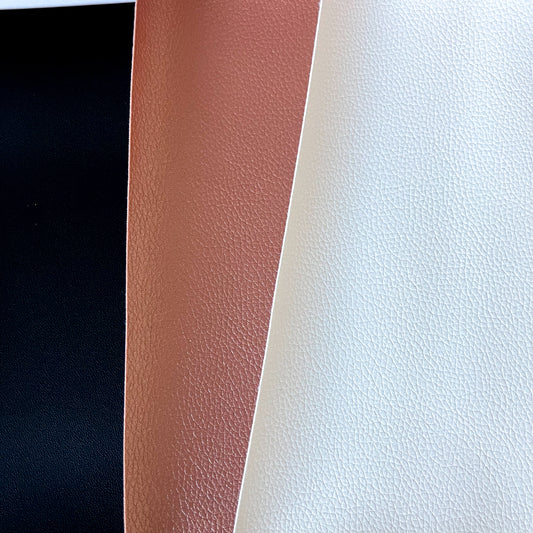 Faux Leather Sheet Set – Rose Gold, White & Black
