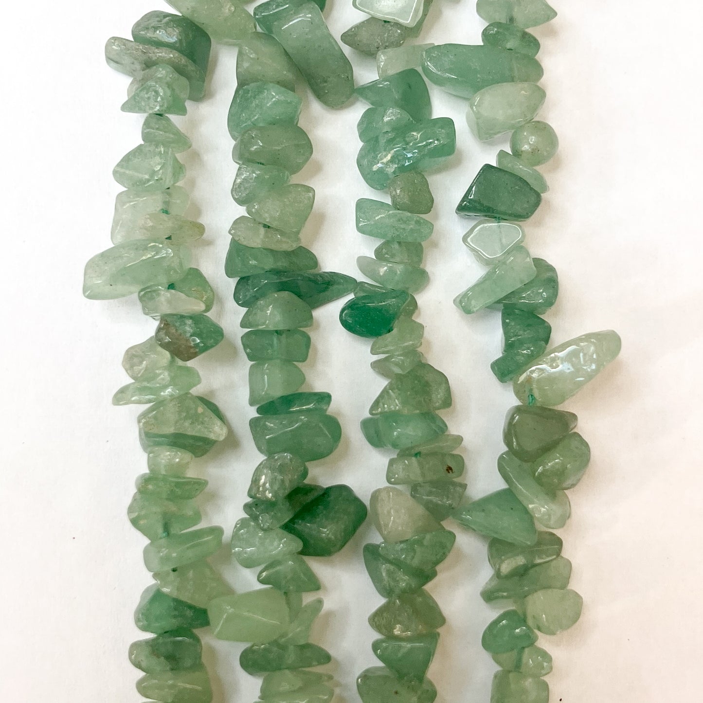 Strand of Green Aventurine Chip Beads