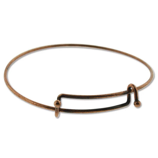 Expandable Wire Charm Bracelet – Copper