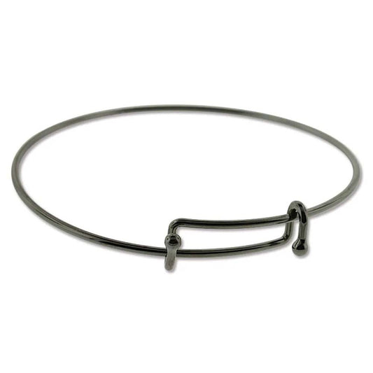 Expandable Wire Charm Bracelet – Black Oxide