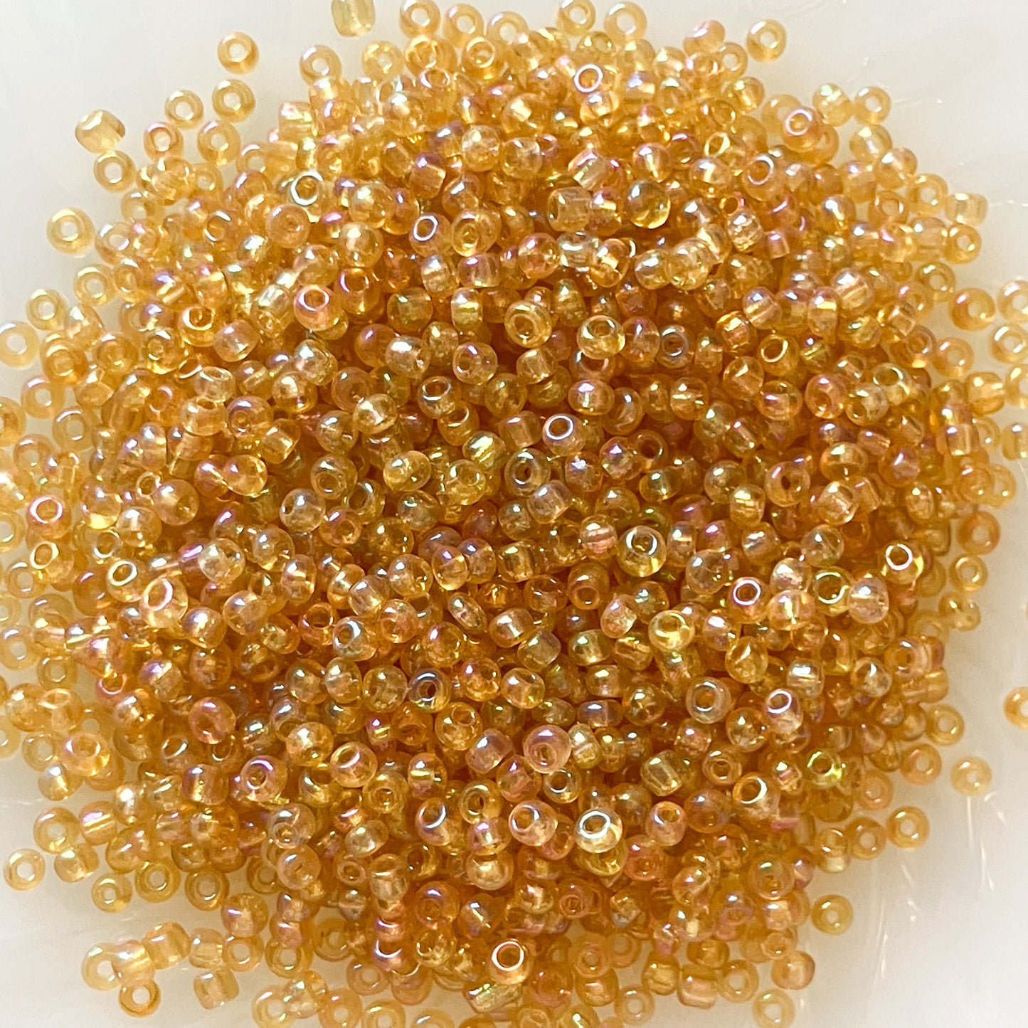 8/0 Amber Seed Beads – 50g & 40g Packs