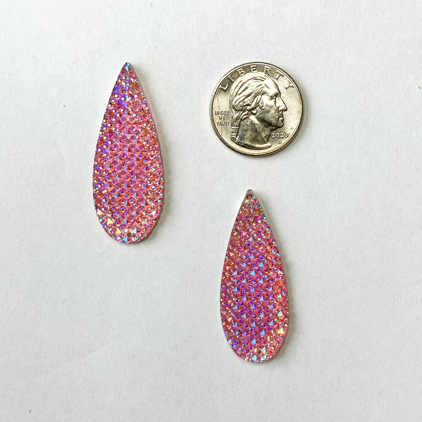 Resin Teardrop Flatback Gem