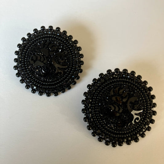 Black Bear Claw Earrings