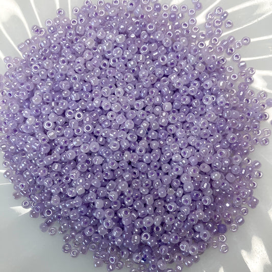 8/0 Opaque Purple Seed Beads – 50g Pack