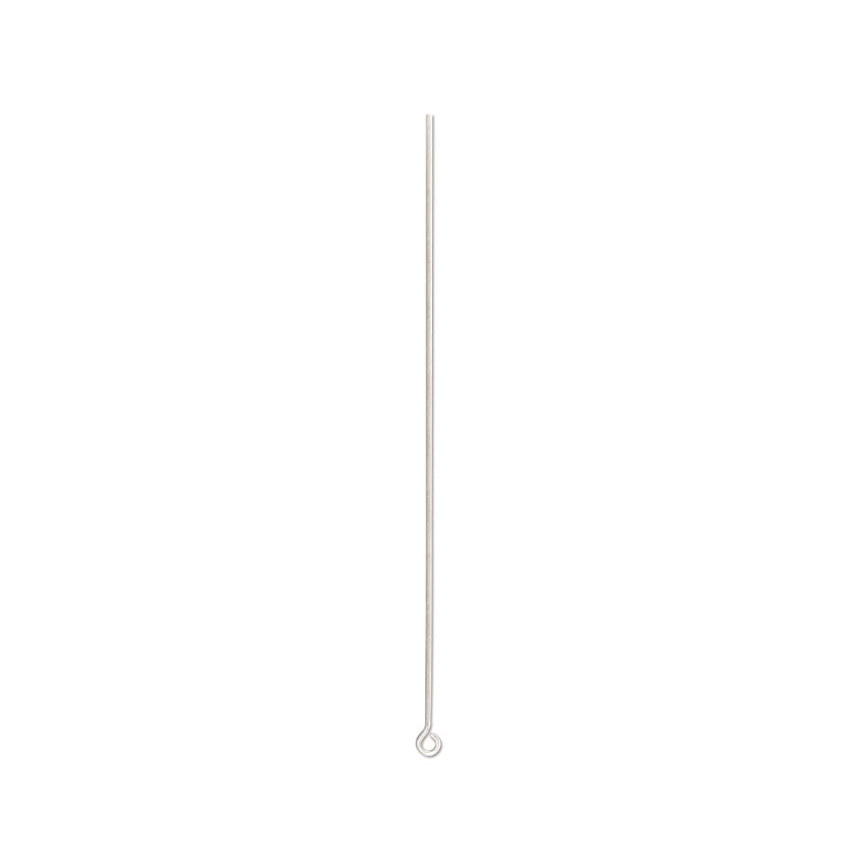 Silver Eyepin – 3in, 21 Gauge (Pack of 25)