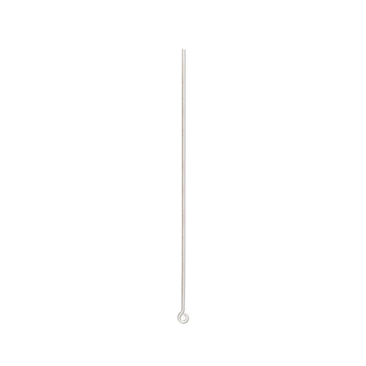 Silver Eyepin – 3in, 21 Gauge (Pack of 25)