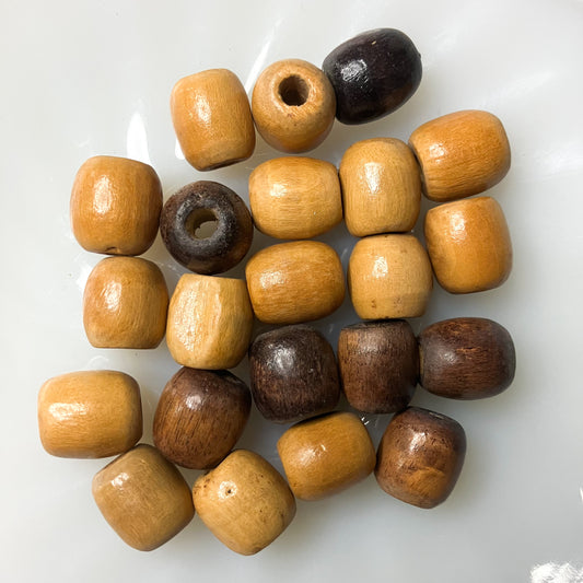 Wood Beads - 6in bag